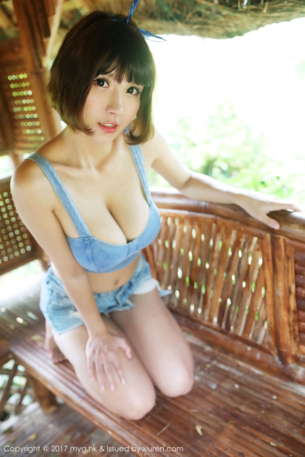 巨乳女神晓茜sunny 牛仔内衣