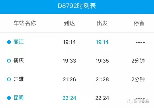 昆明至鹤庆动车票价194元，大理至丽江52元，现在可以订票了！