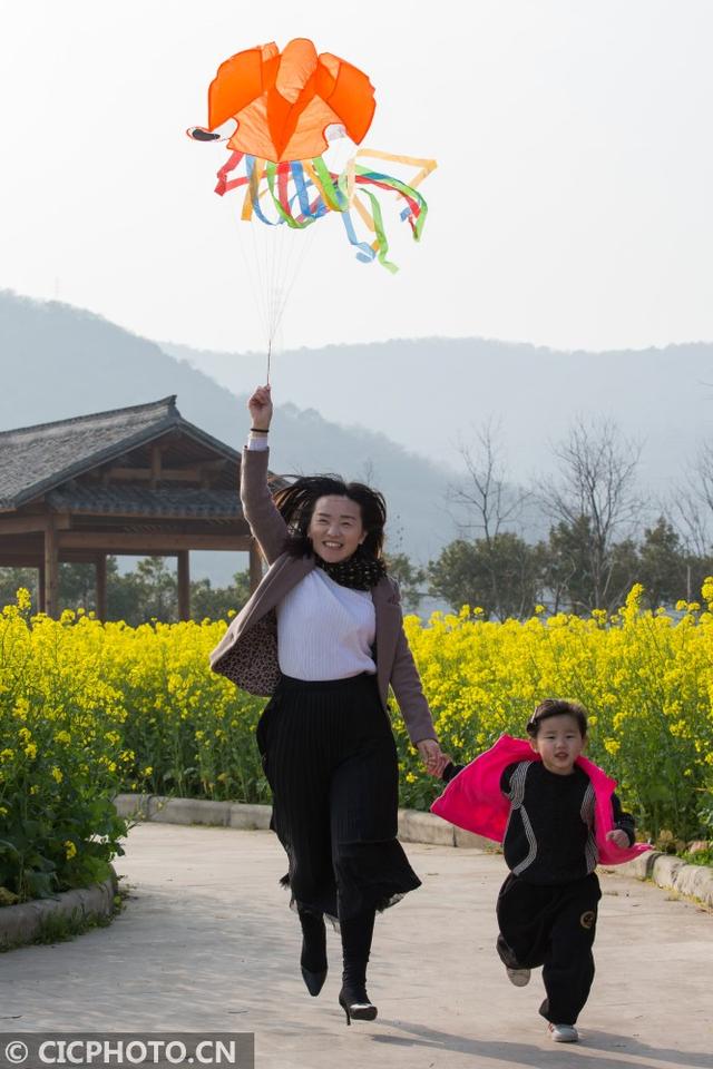 油菜花儿开，乡村旅游热