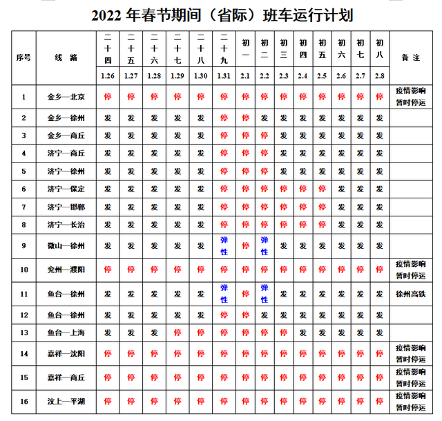 @济宁人，2023年春节期间班车运行计划出炉