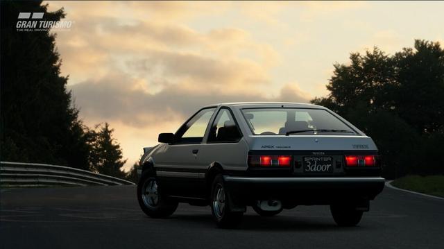 《GT Sport》四月增加5台新车：AE86、保时捷962 C等！86上山了！